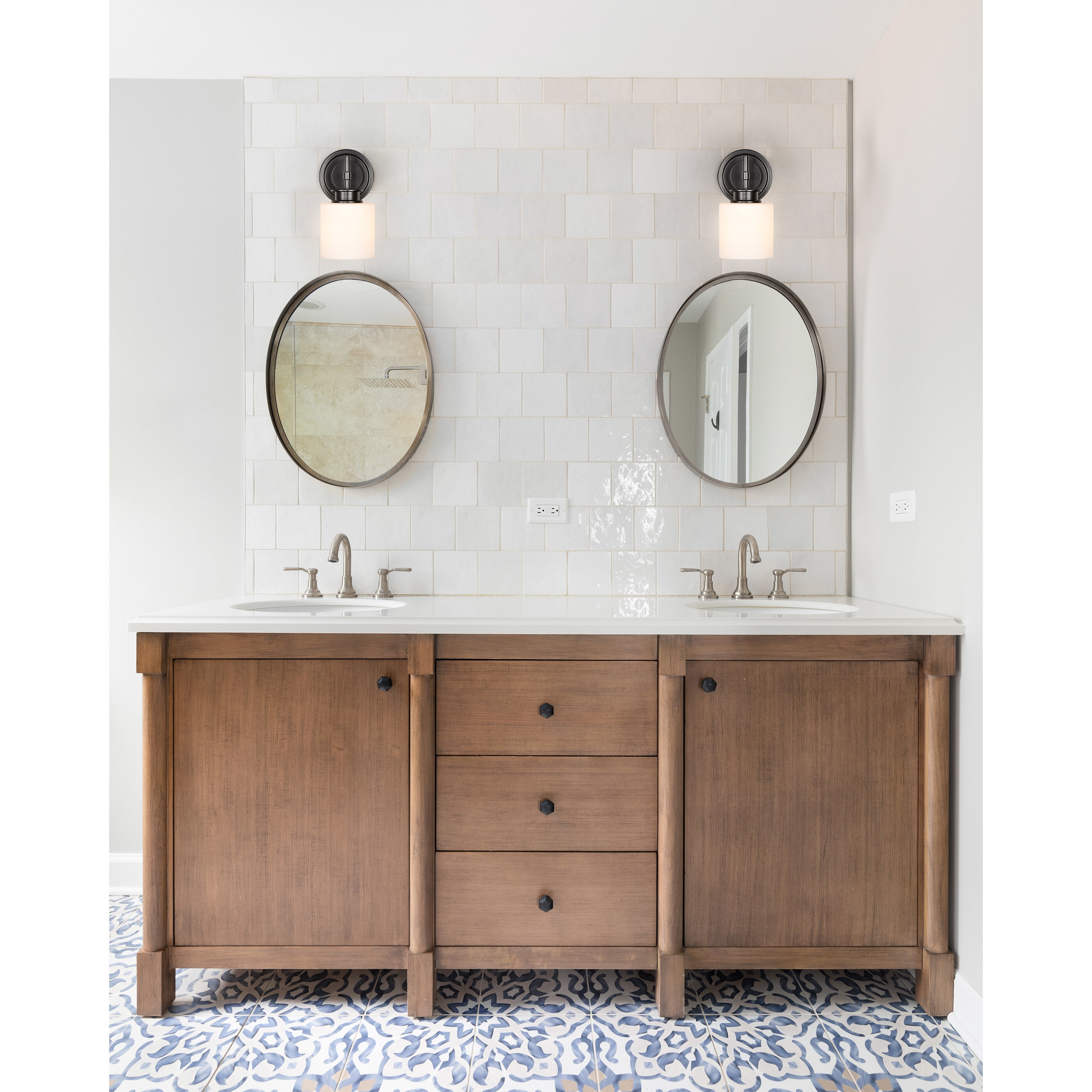 Warren 1 Light 5 inch Gun Metal Vanity Light Wall Light