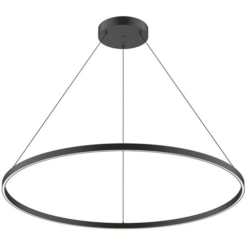 Cerchio 1 Light 47.25 inch Black Pendant Ceiling Light