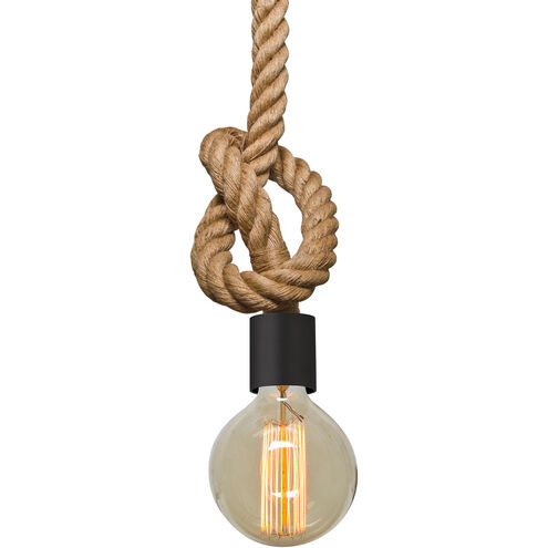 Solo 1 Light Rope Pendant Ceiling Light