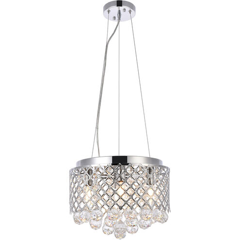 Tully 4 Light 13 inch Chrome Pendant Ceiling Light