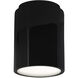 Radiance LED 6.5 inch Gloss Black Outdoor Flush Mount in 1000 Lm LED, Gloss Black/Matte White