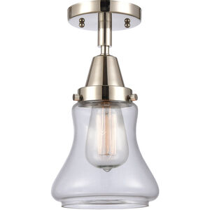 Franklin Restoration Bellmont 1 Light 6 inch Polished Nickel Flush Mount Ceiling Light in Clear Glass