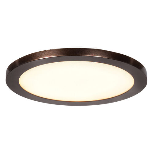 Disc LED 8 inch Brushed Steel Flush Mount Ceiling Light