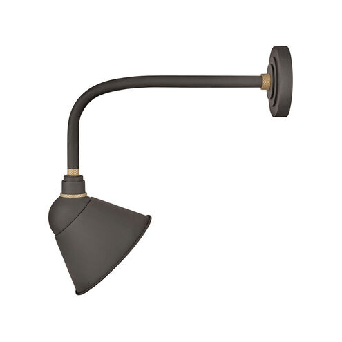 Foundry Sign Light 1 Light 21 inch Museum Bronze Outdoor Wall Mount Barn Light, Straight Arm