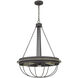 Nixa 5 Light 24 inch Dove Grey Chandelier Ceiling Light