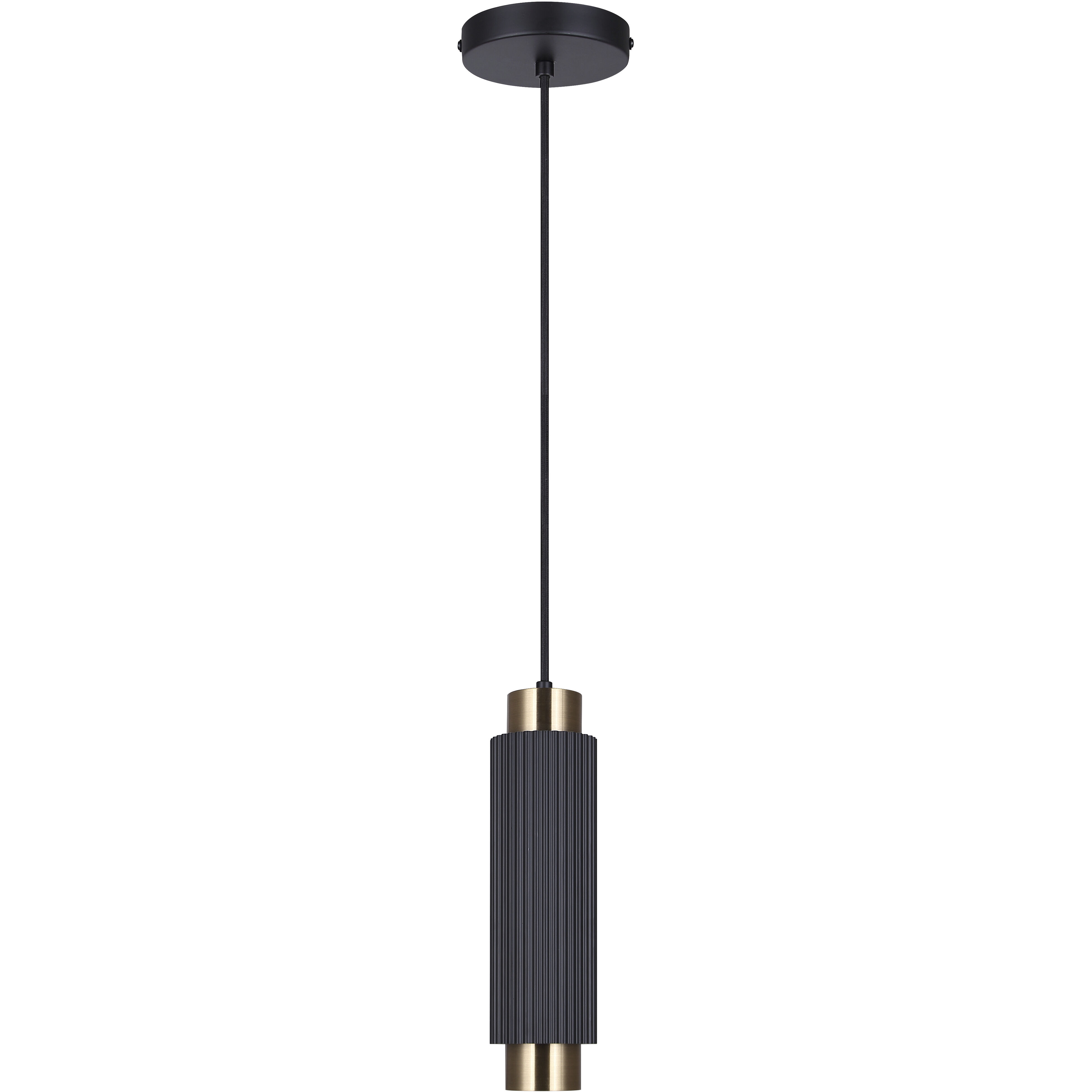 Cohen 1 Light 4.75 inch Black/Gold Pendant Ceiling Light in Black And Gold