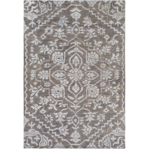 Kinnara 144 X 108 inch Blue and Blue Area Rug, Wool and Viscose