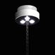 Forever Addesion LED 4 inch Polished Chrome Pendant Ceiling Light in Black Rope, Black Rope