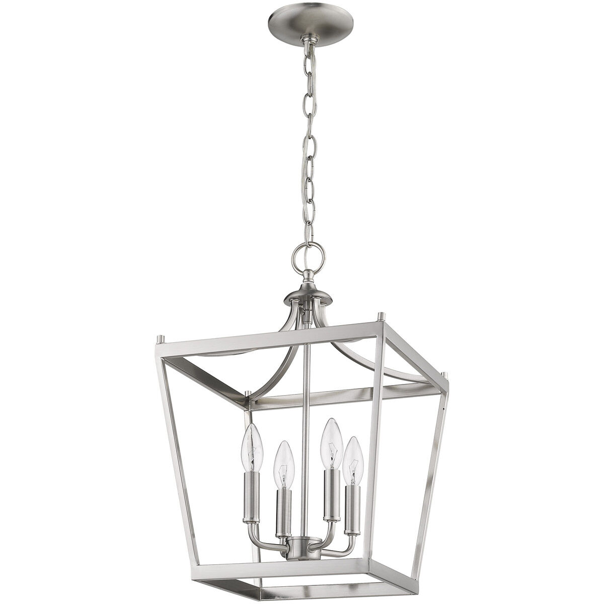 Kennedy 4 Light 13 inch Satin Nickel Chandelier Ceiling Light