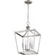 Kennedy 4 Light 13 inch Satin Nickel Chandelier Ceiling Light