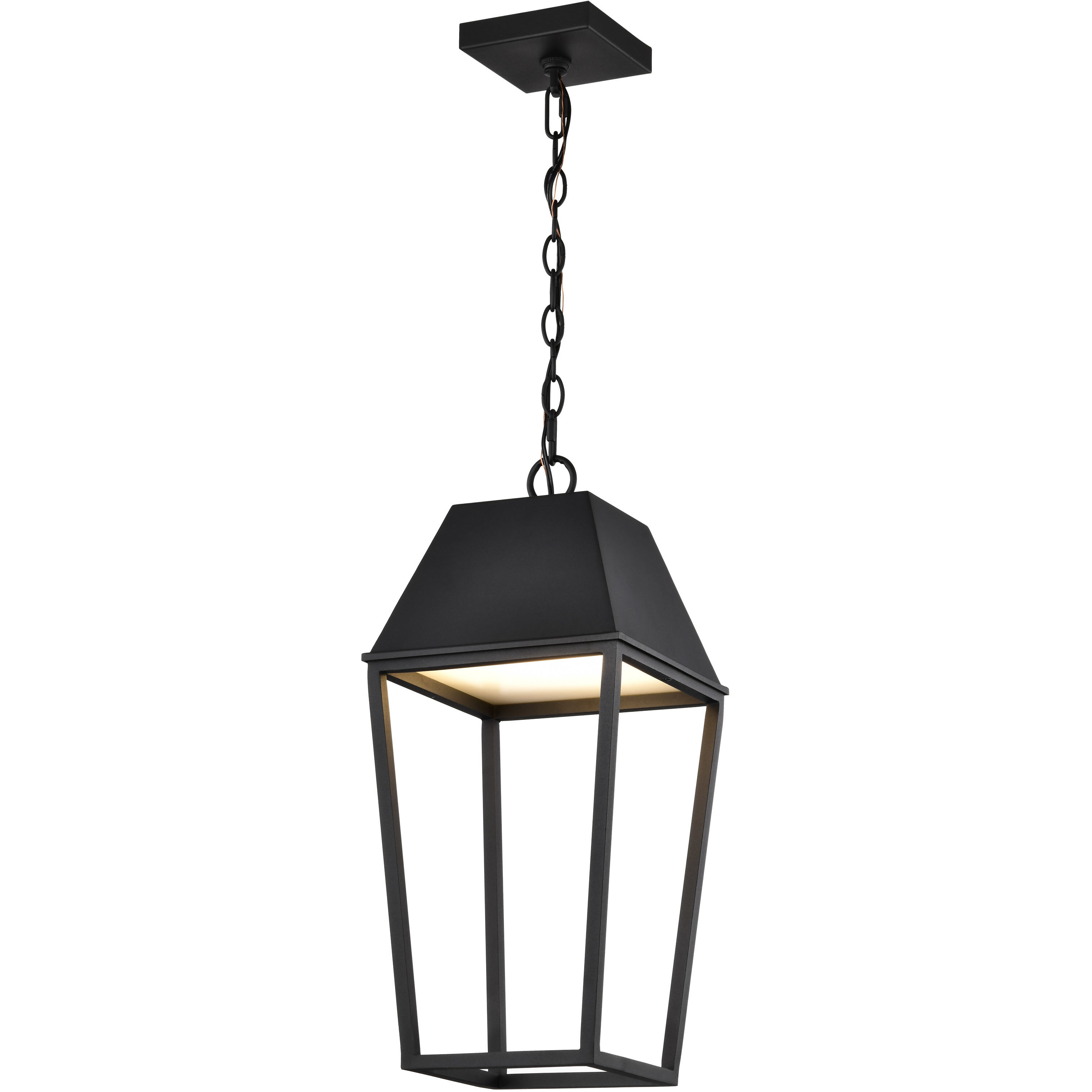 Colt LED 9.5 inch Matte Black Outdoor Hanging Light