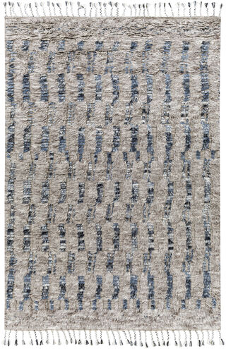 Sahara 108 X 72 inch Gray Rug in 6 X 9, Rectangle