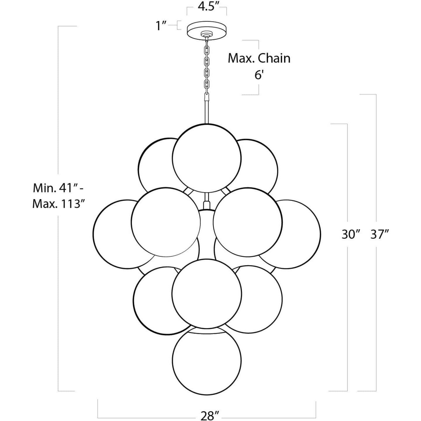 La Dame 13 Light 28 inch Natural Brass Chandelier Ceiling Light in Swirl Glass/Natural Brass