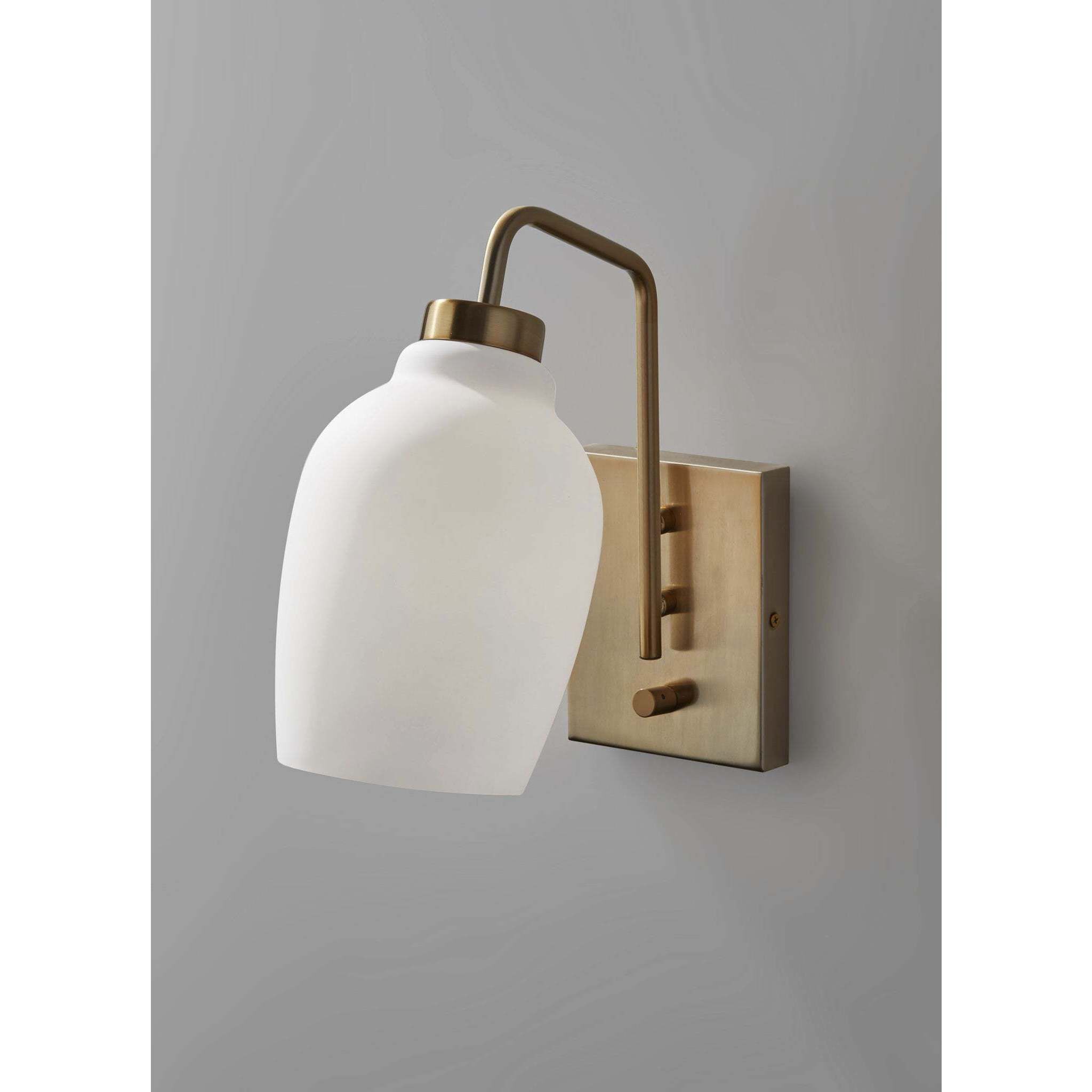 Clara 1 Light 5 inch Antique Brass Wall Lamp Wall Light