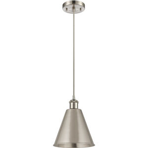 Ballston Cone 1 Light 8 inch Brushed Satin Nickel Mini Pendant Ceiling Light