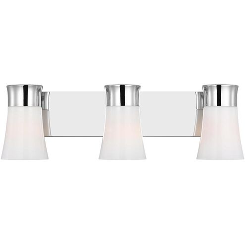 Drew & Jonathan Scott Roy 3 Light 14.5 inch Chrome Vanity Light Wall Light