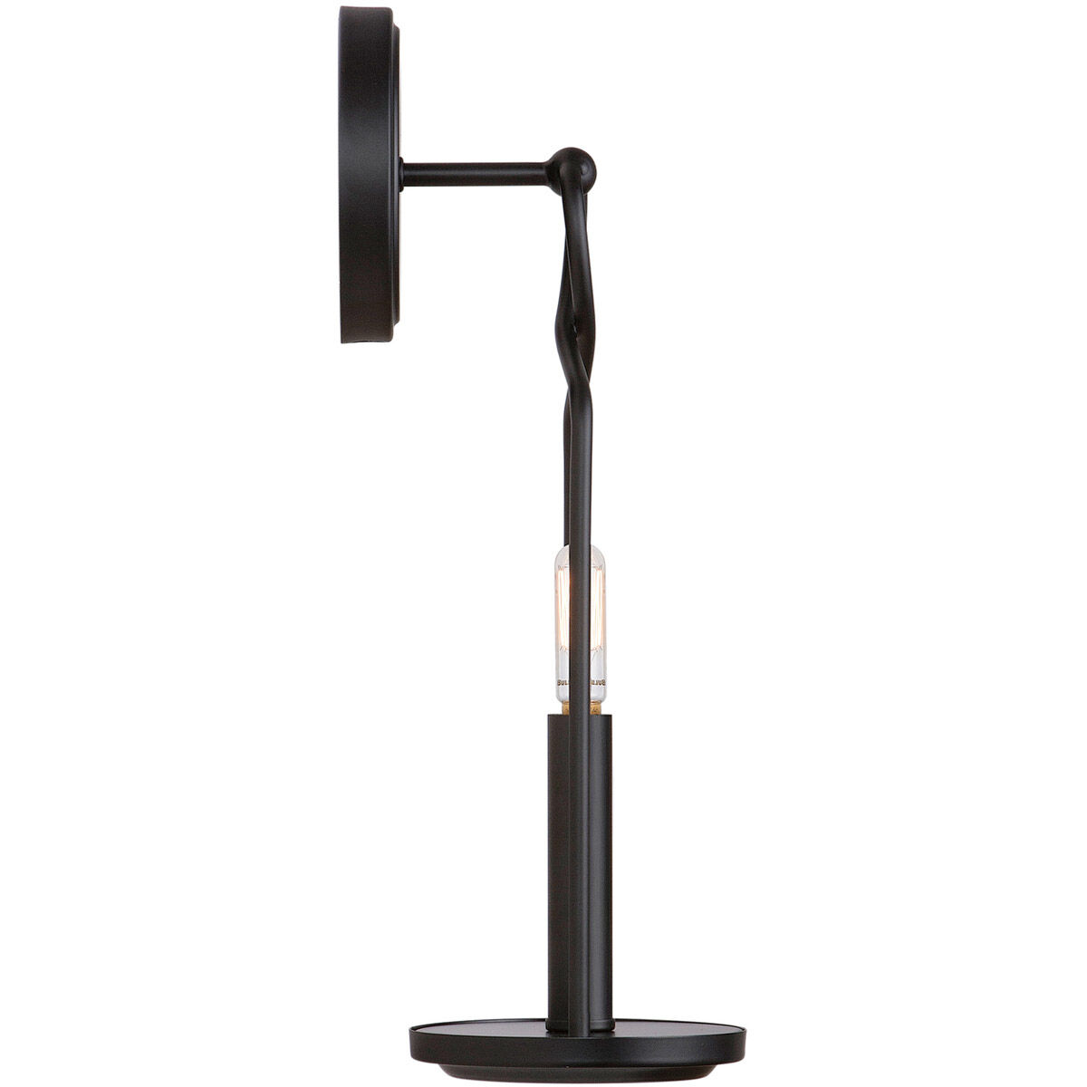 Sonnet 1 Light 5 inch Matte Black Sconce Wall Light