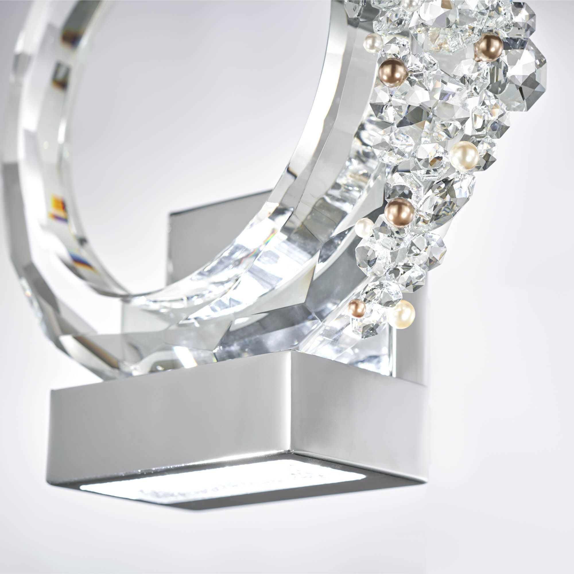 Forever Serenity LED 3.6 inch Polished Chrome ADA Wall Sconce Wall Light, Left Accent