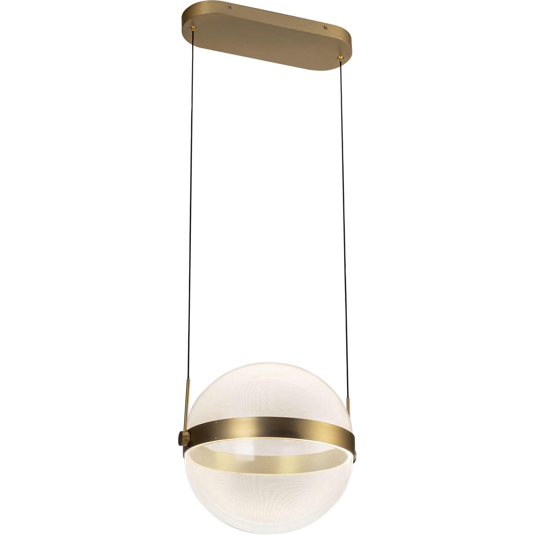 Pisces Pendant Ceiling Light in Brushed Gold