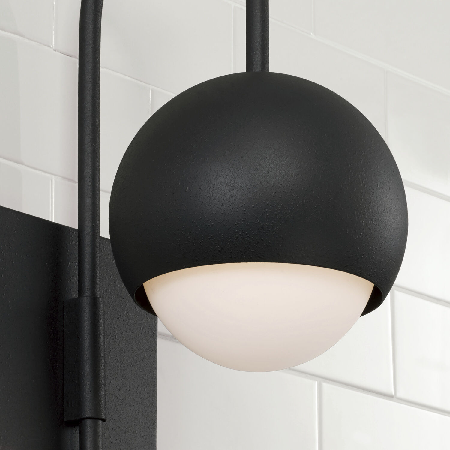 Dolby 1 Light 6 inch Black Iron Sconce Wall Light