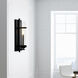 Sierra 1 Light 5 inch Black Wall Light