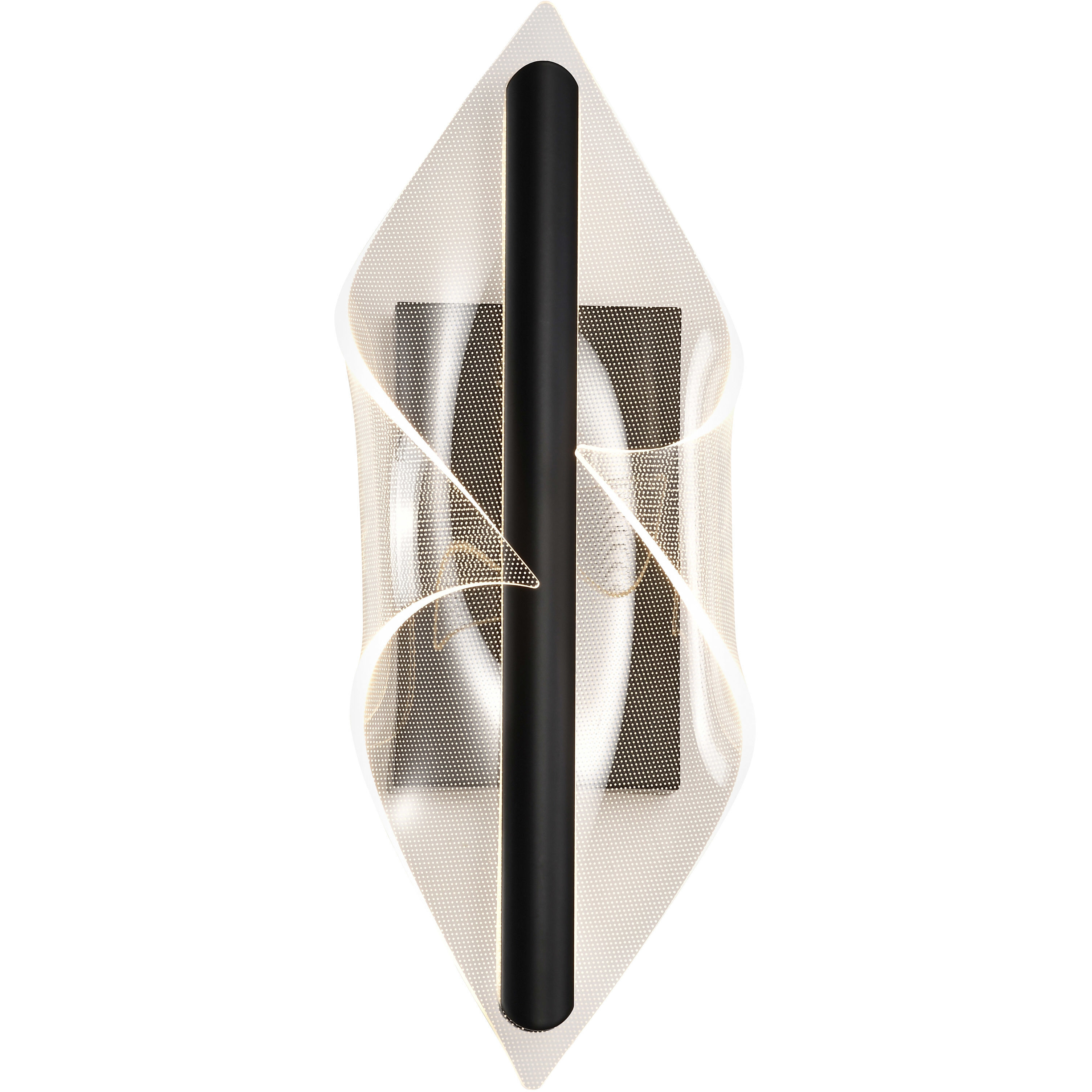 Geneva LED 6.25 inch Matte Black Vanity Light Wall Light