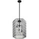 Reddick 3 Light 16 inch Matte Black Pendant Ceiling Light
