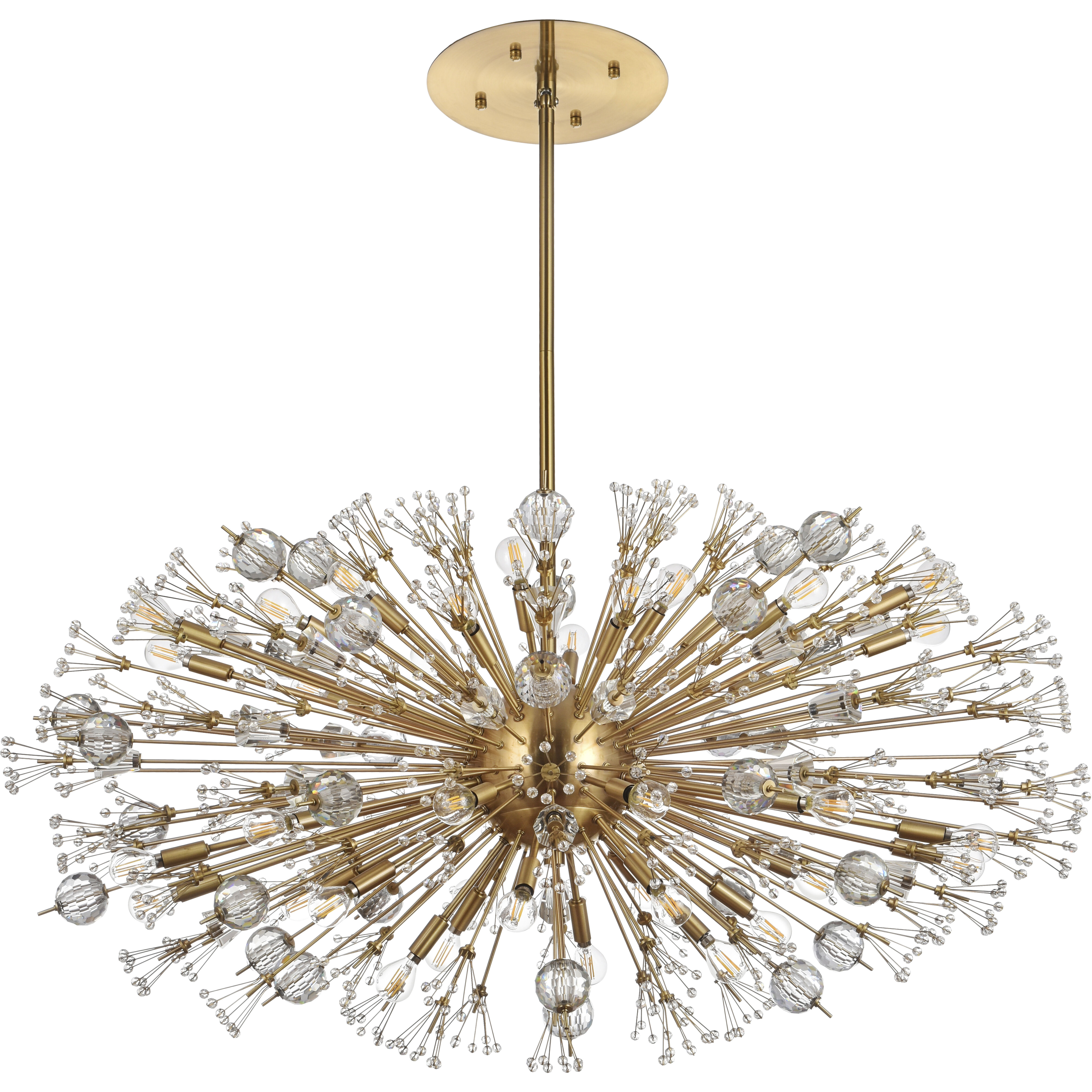 Vera 38 Light 48 inch Gold Pendant Ceiling Light