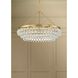 Calypso 6 Light 30 inch Vibrant Gold Chandelier Ceiling Light