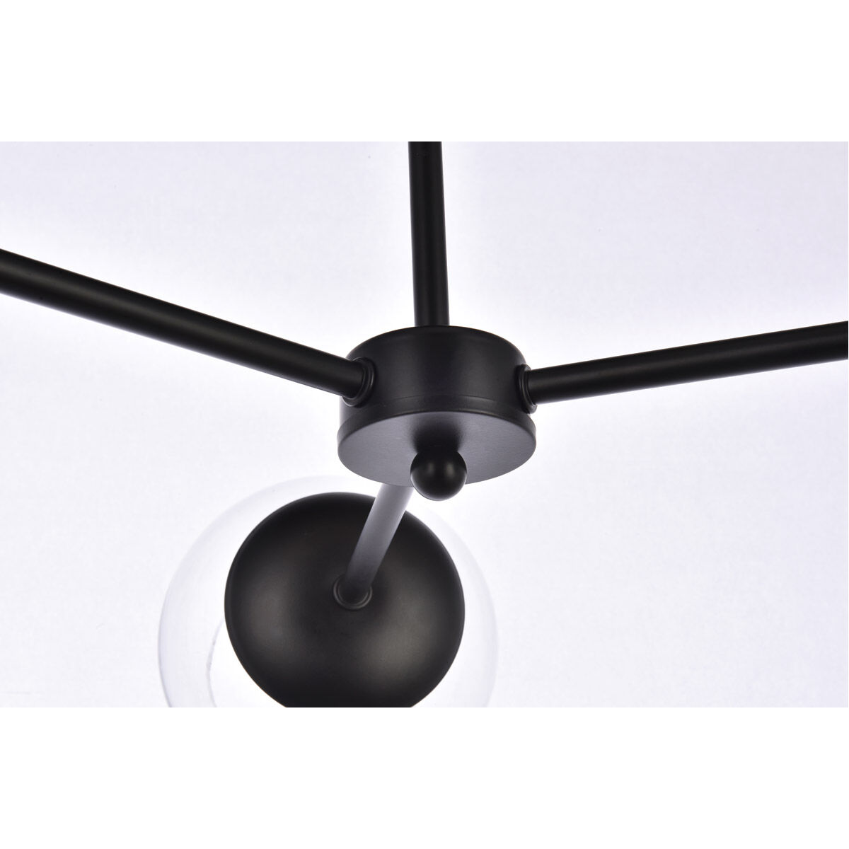 Briggs 3 Light 26 inch Black Flush Mount Ceiling Light