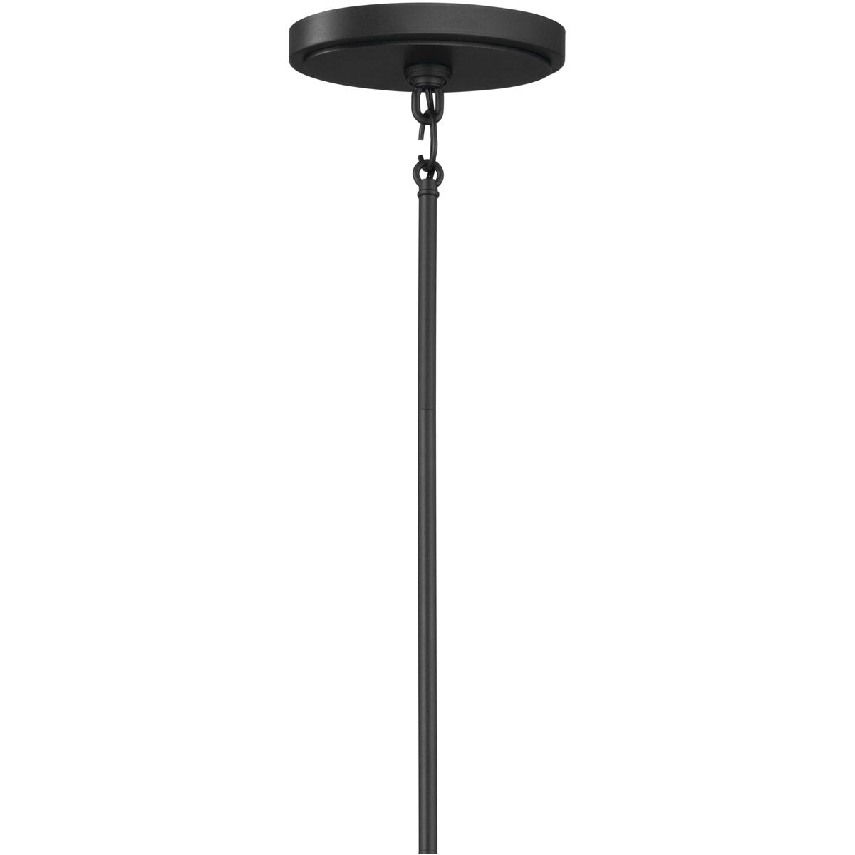 Homestead Freesia 8 Light 20 inch Textured Black Chandelier Linear Ceiling Light