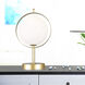 Da Vinci 15 inch 7 watt Medallion Gold Table Lamp Portable Light
