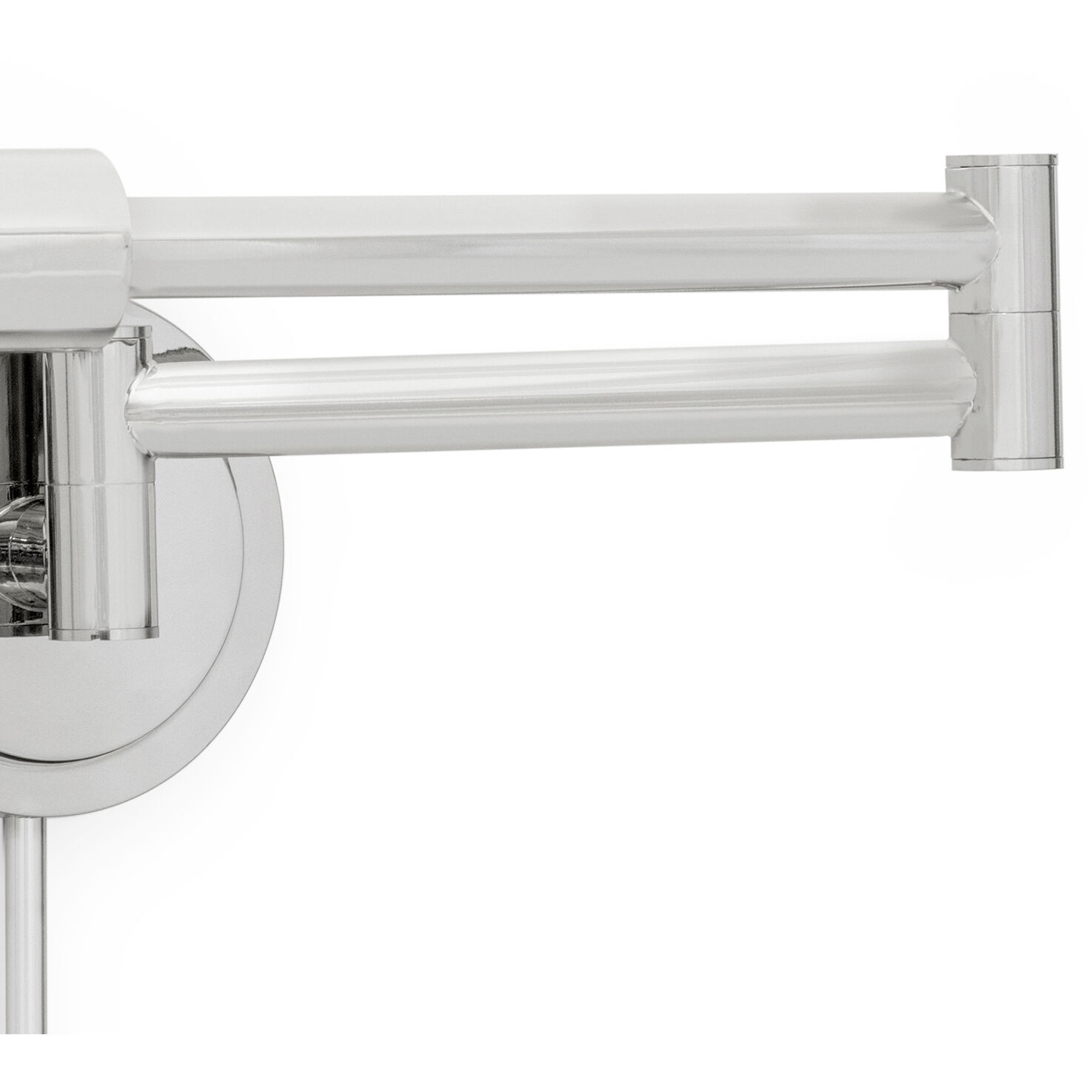 Noble 1 Light 5 inch Polished Nickel Wall Sconce Wall Light, Swing Arm Task