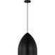 Drew & Jonathan Scott Huron 1 Light 17 inch Midnight Black Pendant Ceiling Light