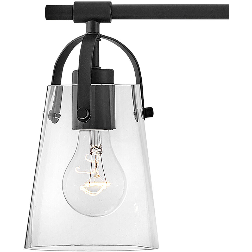 Foster 4 Light 31.75 inch Black Vanity Light Wall Light