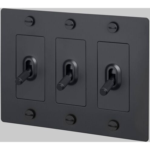 3G Toggle 120-277 Black Light Switch