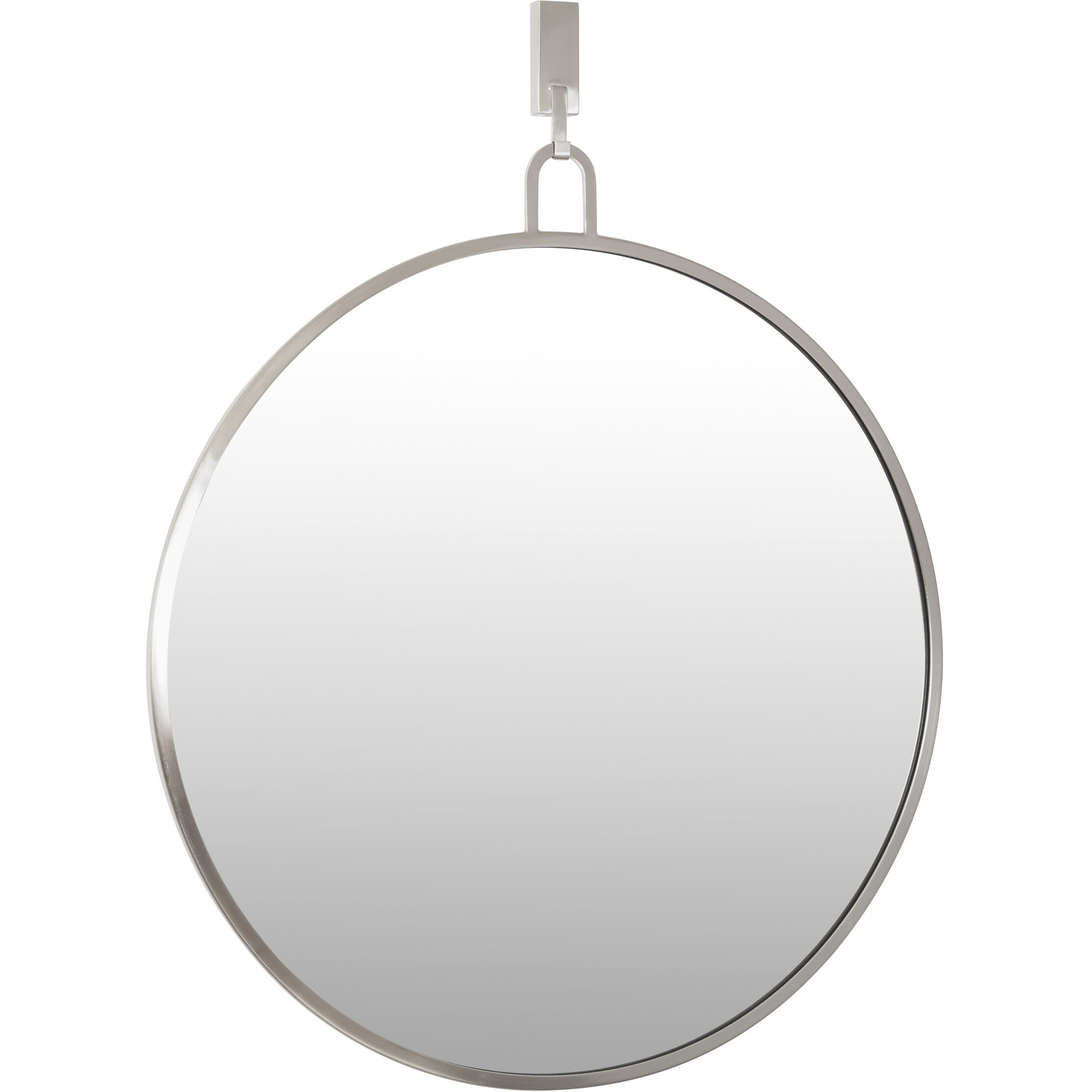 Stopwatch 32 X 30 inch Brushed Nickel Accent Mirror