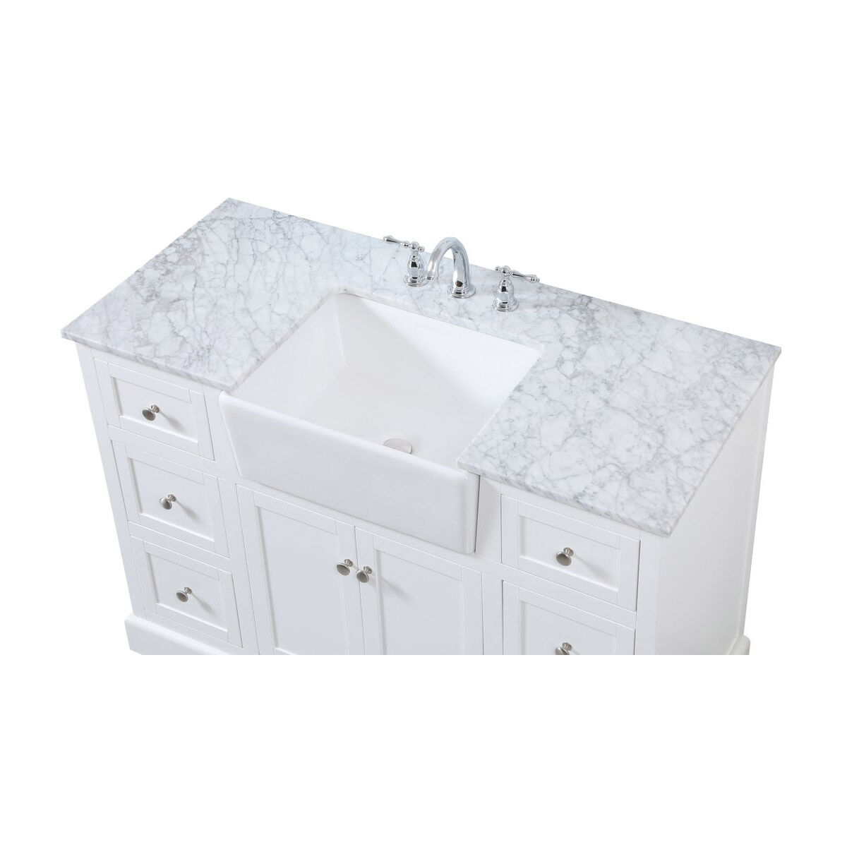 Franklin 48 X 22 X 35 inch White Bathroom Vanity Cabinet