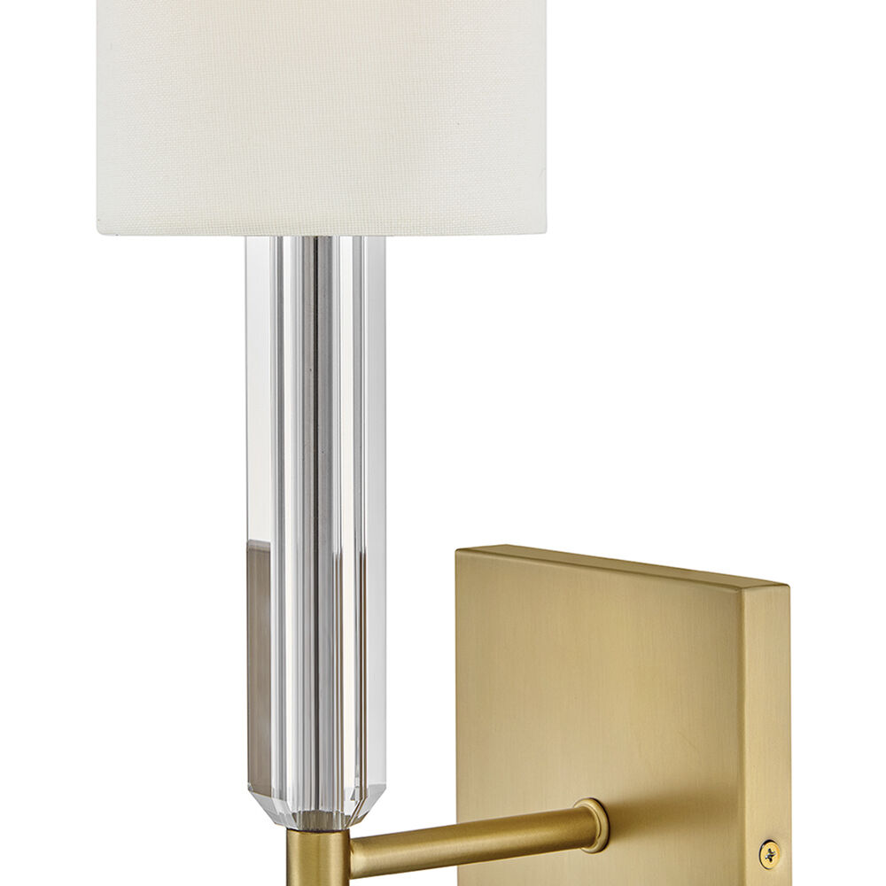 Anika Sconce Wall Light in Lacquered Brass