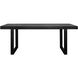 Jedrik 79 X 39 inch Black Dining Table, Outdoor