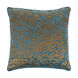 Carrisa 20 X 20 inch Bright Blue/Metallic - Gold Pillow Kit, Square