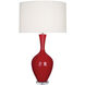 Audrey 33.5 inch 150.00 watt Ruby Red Table Lamp Portable Light