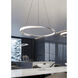 Oberon LED 40 inch Satin Nickel Pendant Ceiling Light
