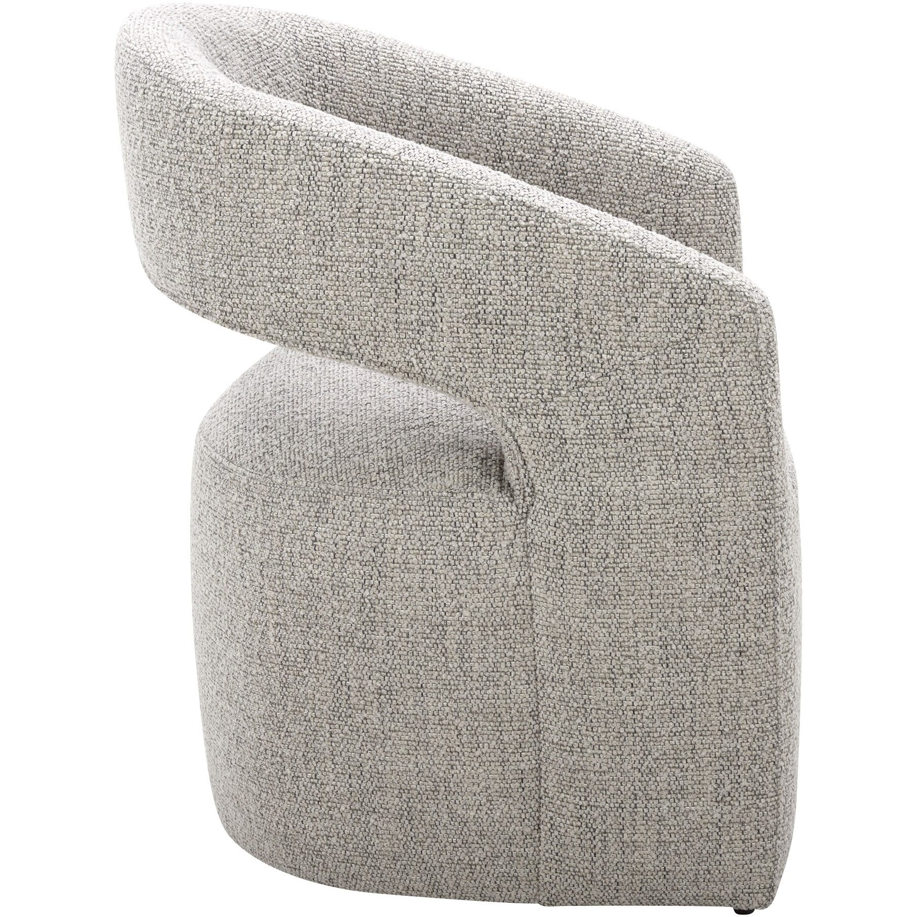 Barrow Grey Storm Dining Chair, Rolling