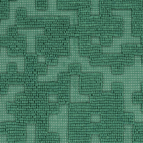 Stencil 96 X 30 inch Emerald Handmade Rug