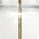 Poised 30.75 inch 150 watt Clear Glass Table Lamp Portable Light, Inline