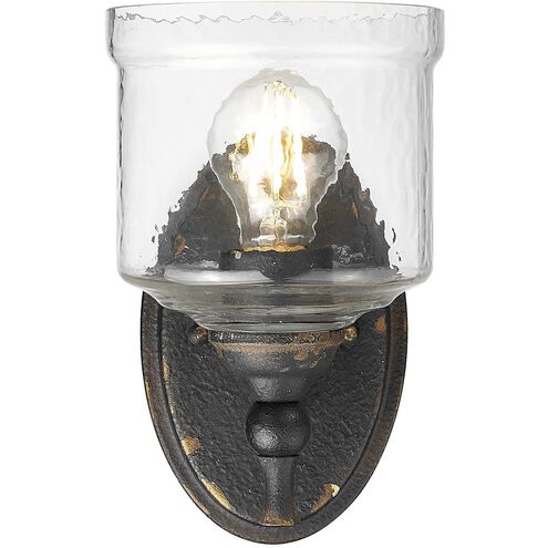 Keating Wall Sconce Wall Light in Antique Black Iron