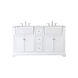 Franklin 60 X 22 X 35 inch White Bathroom Vanity Cabinet