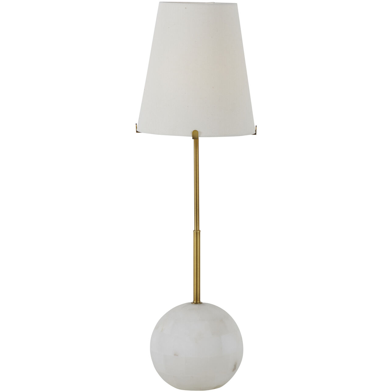 Janie 32.75 inch Stained Gold / White Linen Table Lamp Portable Light