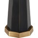 Gieves 10 inch Black and Bronze and Antique Brass Drinks Table